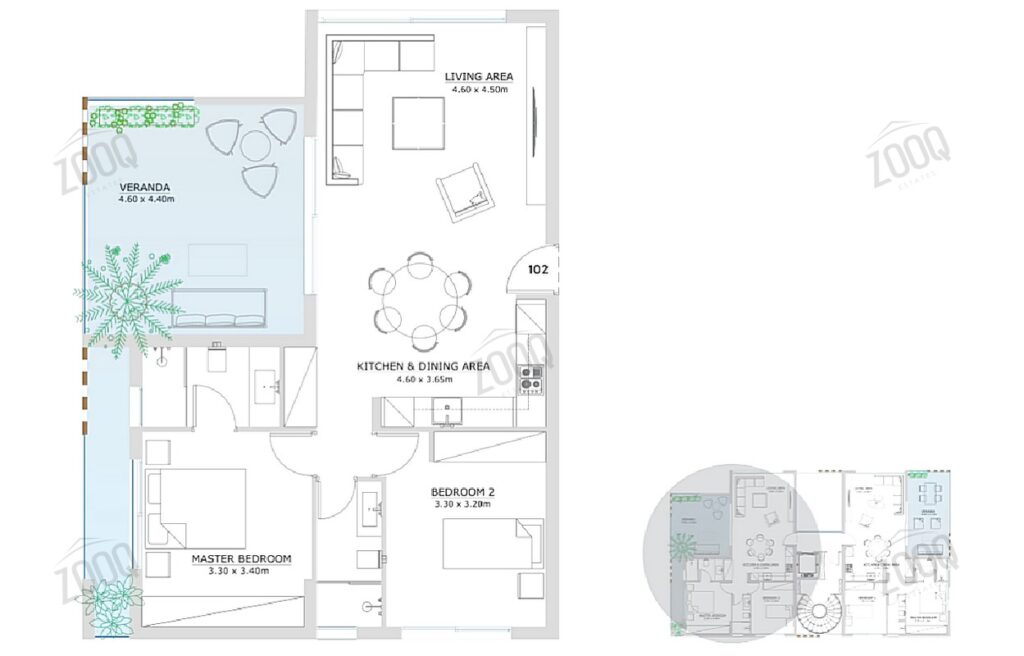 2 bedroom flat for sale in aglantzia, nicosia cyprus 3