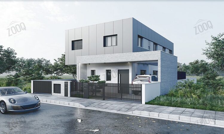 Bioclimatic metal house for sale in anthoupolis, nicosia cyprus 1